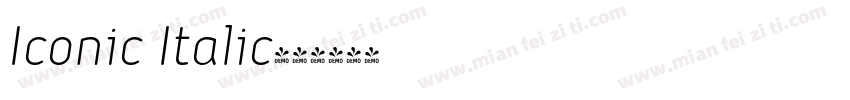 Iconic Italic字体转换